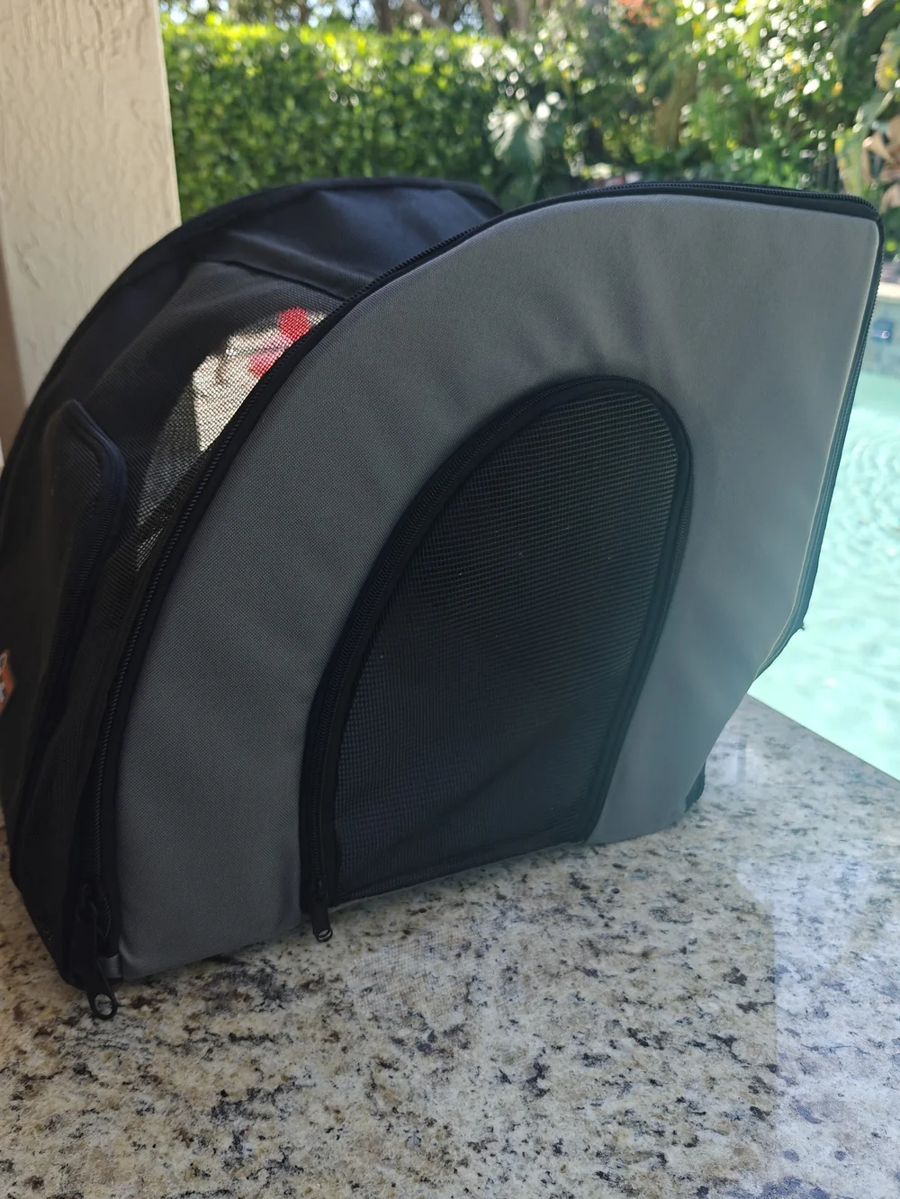 K&H Travel Safety Car Pet Carrier - Black and Gray